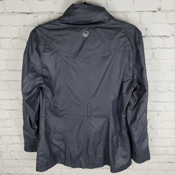 BIANCA NYGARD WEEKEND | zip mesh lined high neck windbreaker light jacket - Picture 4 of 6